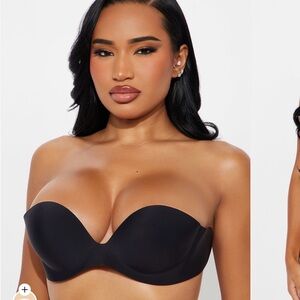 Fashion Nova Elegant Black Strapless Bra